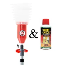 New & Improved SmoKING PRO Smoke/Fire Alarm/Detector Tester (+ 1 Can SmokeCheck)