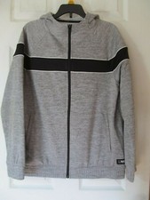 NWT Boy's MSX MICHAEL STRAHAN PREMIUM TERRY FULL ZIP HOODIE Sz. L 14-16 Grey