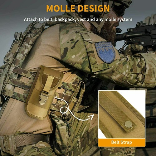 Sunglasses Hard Case Tactical Eyeglasses Sturdy Carrying Case with Belt Clip New - Picture 12 of 21