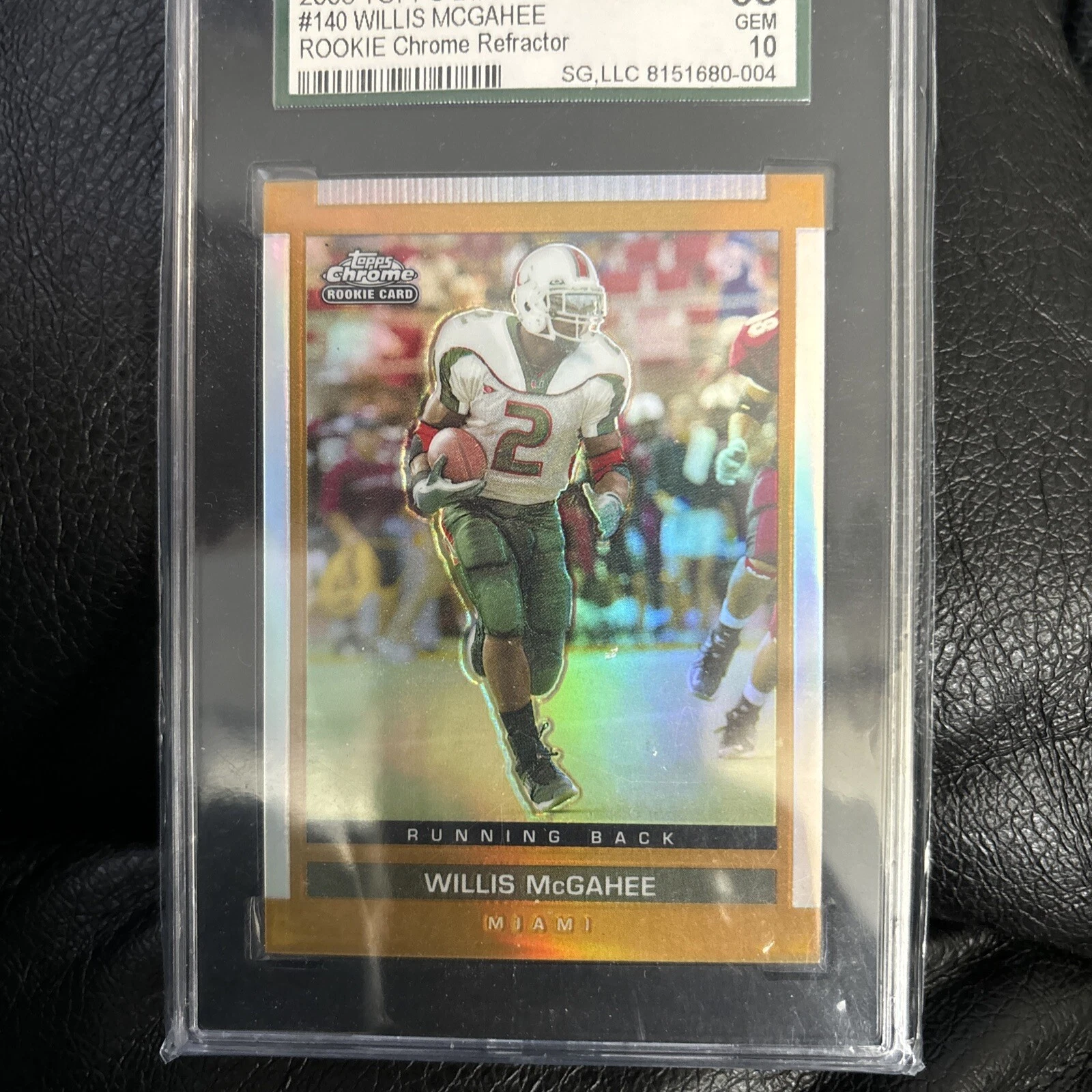 Willis McGahee Topps Draft Picks & Prospects #140 Chrome Refractor