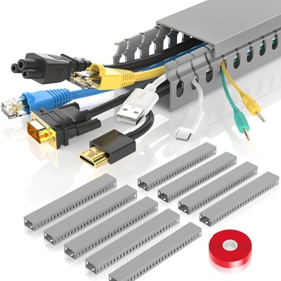 Cable Raceway Kit 138 Inch9 X 15.4 Open Slot Wiring Raceway Duct With Cover Ca