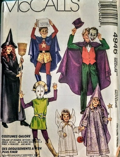 McCALL'S 4946 JOKER ALIEN SUPERMAN ANGEL PRINCESS WITCH COSTUME PATTERN M 6-8