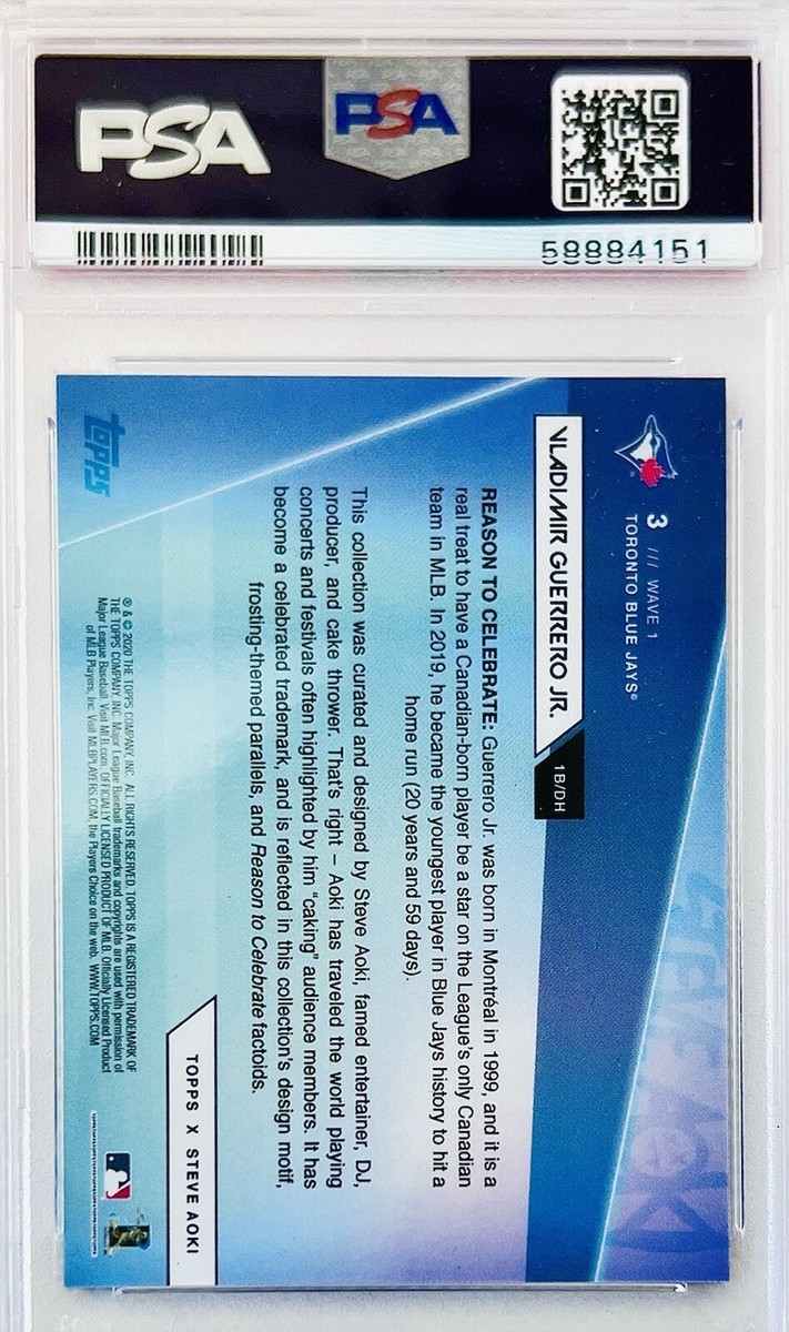 2020 Topps X Steve Aoki Vladimir Guerrero Jr. #3 Low Pop Limited