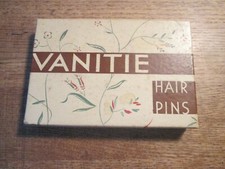 Vintage Partial Box VANITIE Hair Pins in Nice Original Box 50 Pins