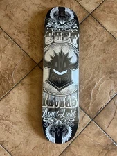 Darkstar Chet Thomas Pro Model Helmet Armor Light Skateboard Deck Black 8.0