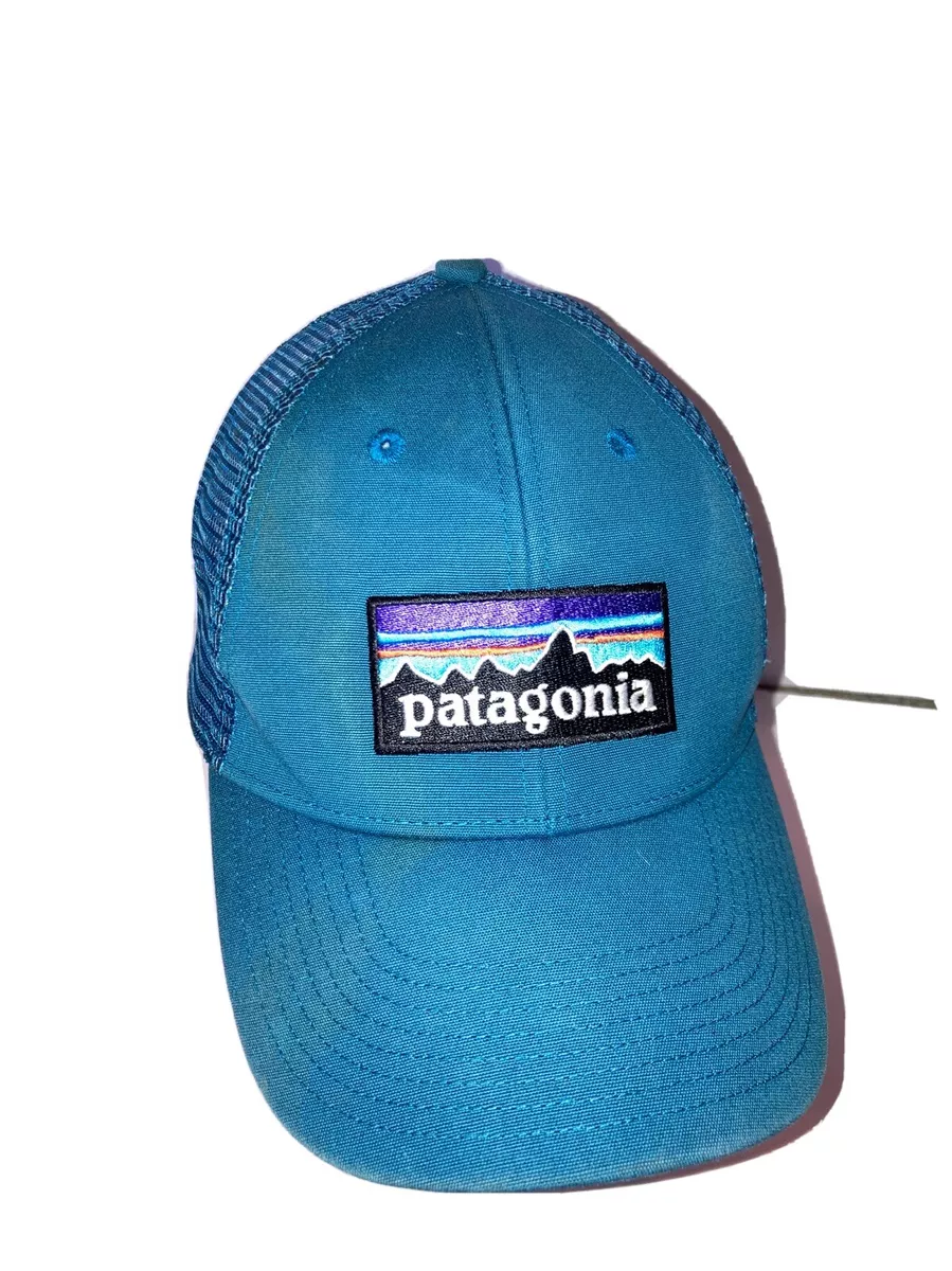 Patagonia Mesh Trucker Hat Snapback Teal Blue Adjustable
