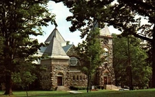 Olivet Congregational Church Street View Michigan Vintage Postcard Unposted