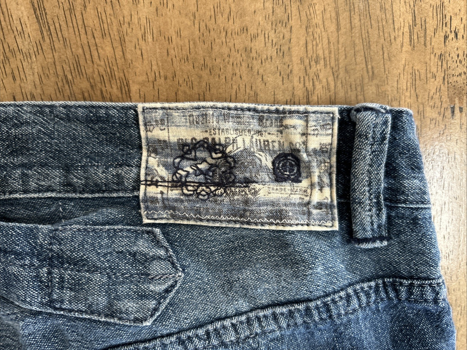 Ralph Lauren Indigo Patchwork Repaired Stitched D… - image 9