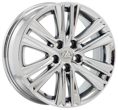 17'' Lexus ES350 Bright Chrome wheel rim Factory OEM single 74276