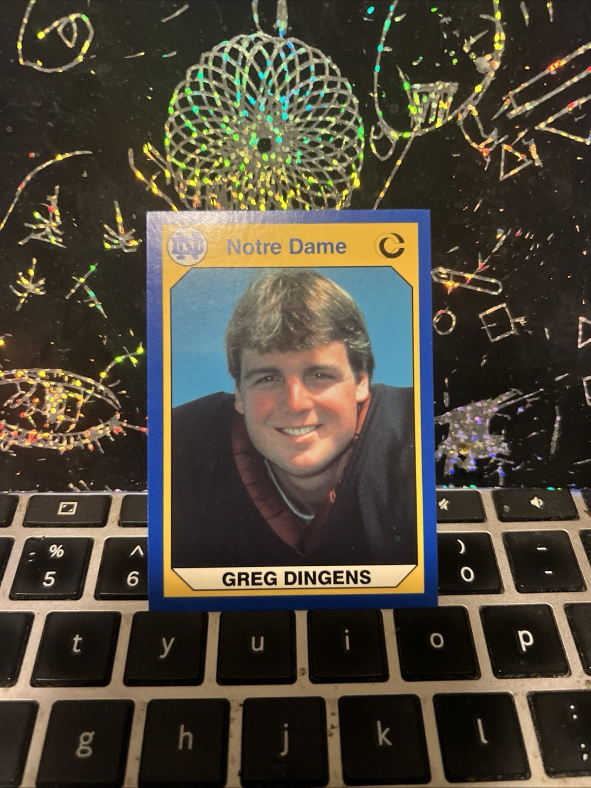 Greg Dingens #16 1990 Collegiate Collection Notre Dame Notre Dame Fighting Irish