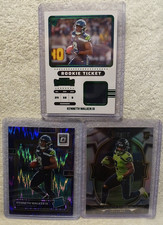 2022 Panini Contenders Rookie Ticket Swatches Kenneth Walker III #RTS-KWA + RCs