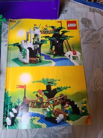 LEGO 6071 Legoland Forestmen&rsquo;s Crossing  W/ Manual  retired set Incomplete 1990 