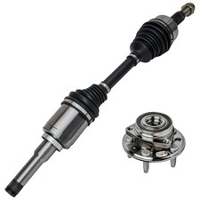Front Left CV Axle and Wheel Bearing Hub Assembly Replacement for 2010 2011 2...