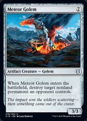 x4 Meteor Golem U MTG Commander 2019 M/NM, English