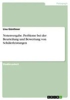 Lisa GüNthner | Notenvergabe. Probleme Bei Der Beurteilung Und Bewertung Von...