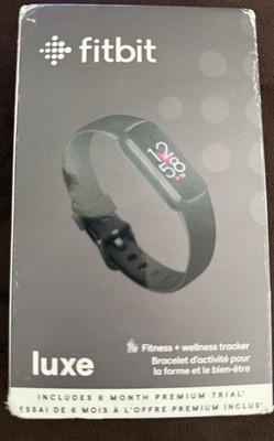 Fitbit Luxe Fitness GPS Wellness Tracker Black Graphite Open Box
