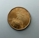 2010 Canadian QEII & Olympics $1 Coin