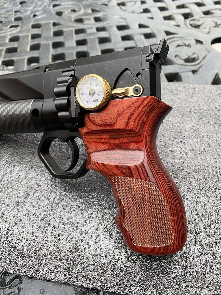 Custom Wood Grip for Huben GK1(Mini-Elegant Red) By ARES Airguns