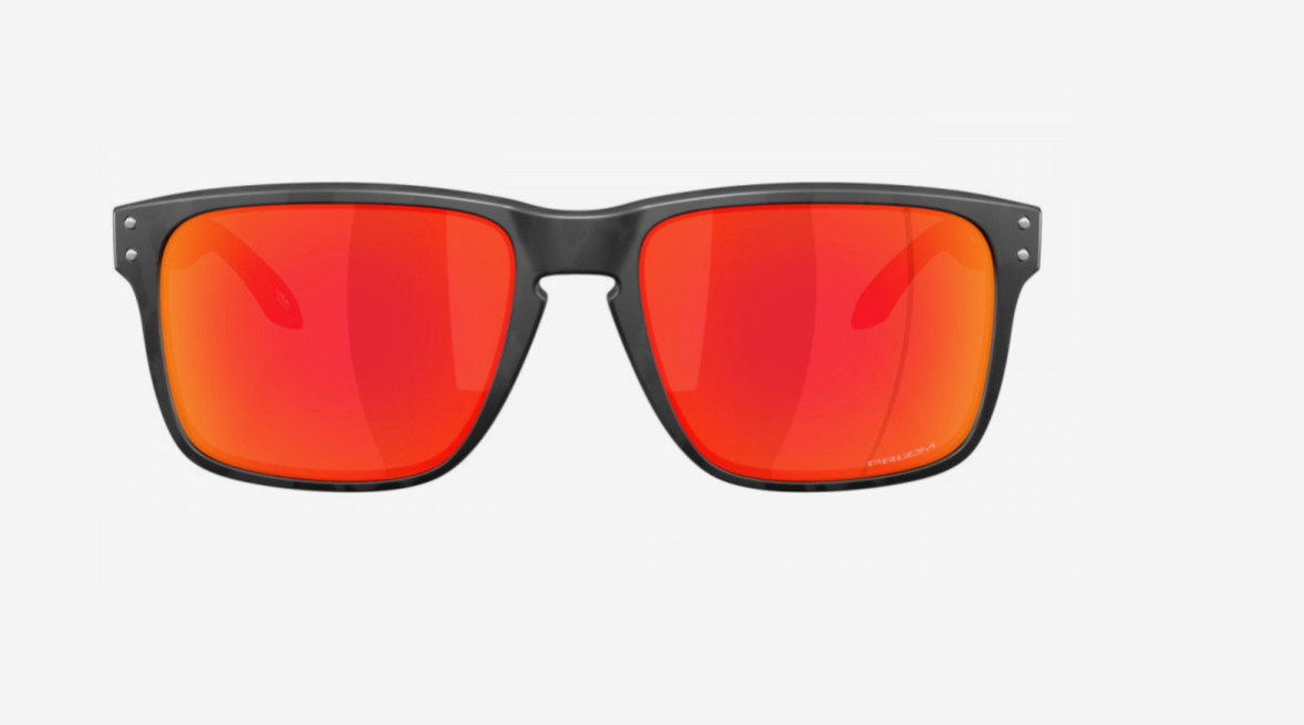 NEW Oakley Holbrook XXL Matte Black Camo PRIZM Ruby Lens Sunglass 9487-06