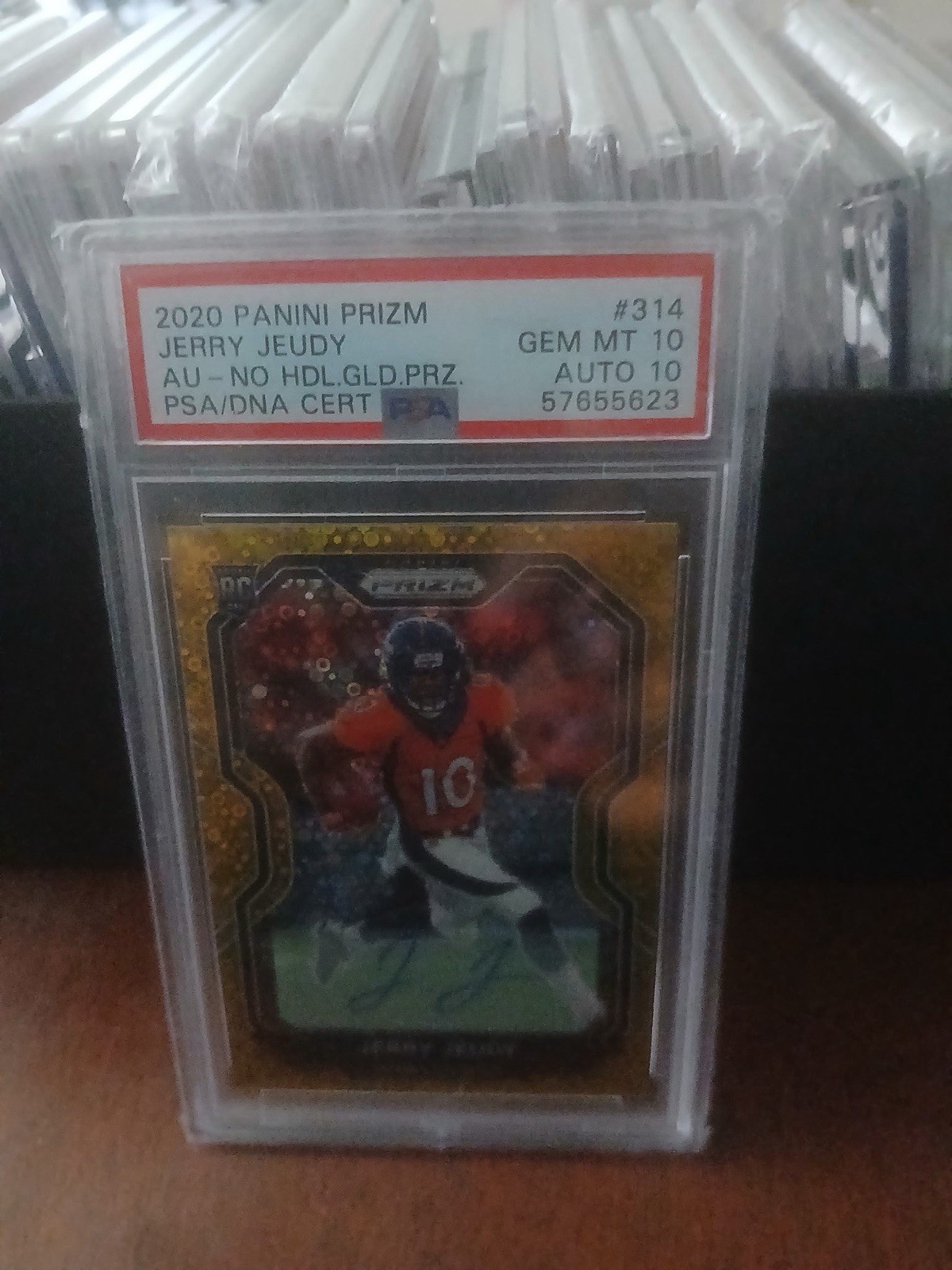 2020 PANINI PRIZM  R.C JERRY JEUDY #314 GOLD PRIZM AUTO 1 OF 10  (AU, RC) 🔥🔥🔥