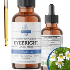 Eyebright Herb 2 Fl Oz Extract, Eyebright Oral Drops Tincture, Alcohol Free, ...