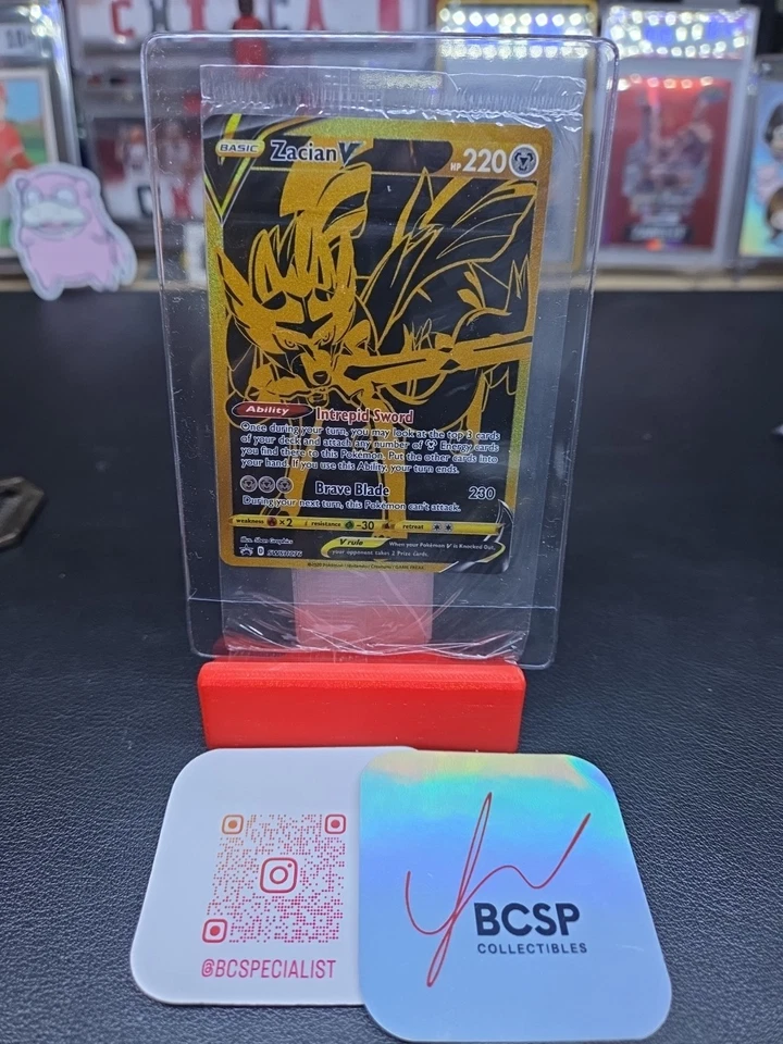 Zacian V - SWSH076 - Pokemon Sword & Shield Promo Ultra Rare Card (SEALED) NM - Image 3 of 3