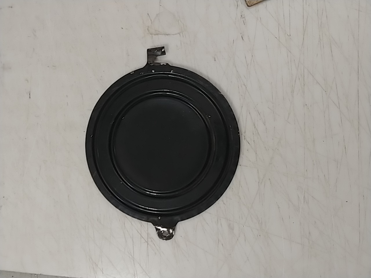 NEW HAVEN IRON CASE MANTLE CLOCK BACK DOOR