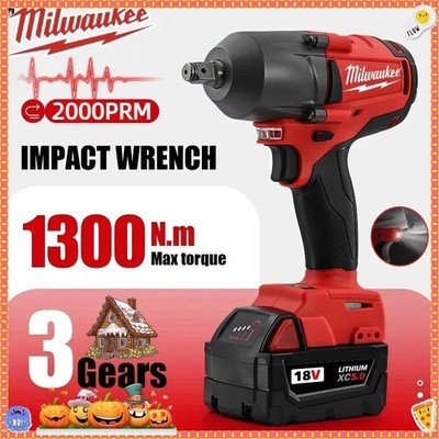 Für Milwaukee Elektro Brushless Schlagschrauber 1300 Nm Drehmoment 2000 U/min kostenloser Versand