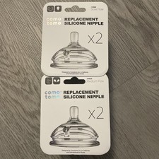 4 Como Tomo Replacement Silicone Nipples 2 0-3M 2 3 M