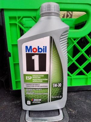 Mobil 1 5W-30 ESP Full Synthetic Motor Oil 1 Qt Low Ash Formula