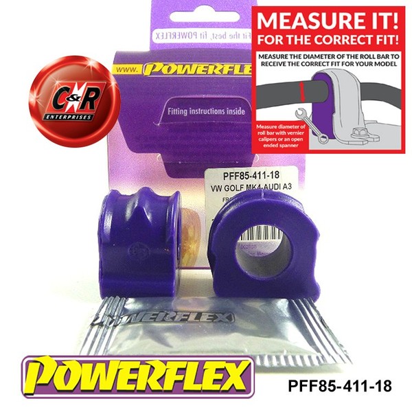 PFF85-411-18 Powerflex Road Stabilisator Vorne Halterung 18Mm-image