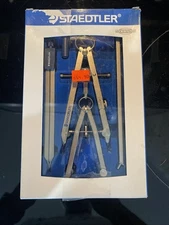 COMPLETE 7 Piece Vintage Staedtler MARS MASTERBOW Compass Set - Model # 551 09