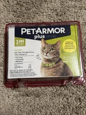 PETARMOR Plus for Cats Over 1.5 lbs, Flea & Tick Prevention for Cats 3 Dose Pk