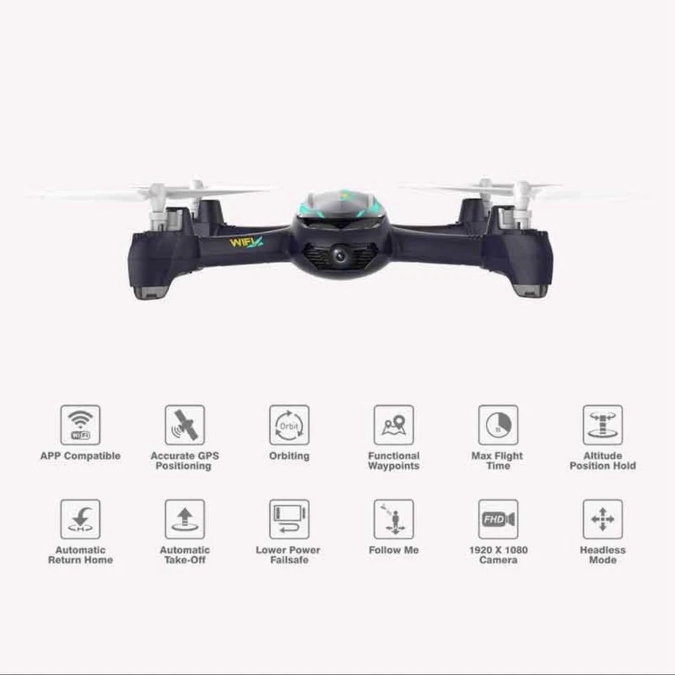 Hubsan H216a X4 Desire Pro Drone Gps Fpv Quadcopter Wifi 1080p Camera - Image 3 of 4