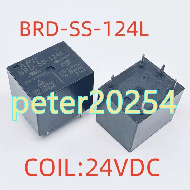 5PCS New BRD-SS-124L Coil:24V 12A 5-pin Relay #TT