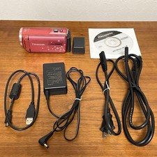Panasonic HC-V520M Full HD Camcorder Pink Video Camera Tested Working