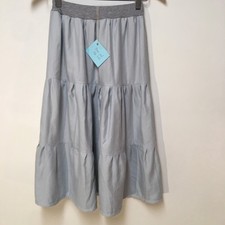 Skirt Girls L 10/12 Maxi Blue Ruffle Tier 100 Cotton Boho Mom and Pop's Kids