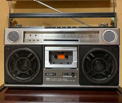 Sony CFS-70II Boombox Stereo FM AM AMS LevelMeter 2Way 8W Serviced Fully Works