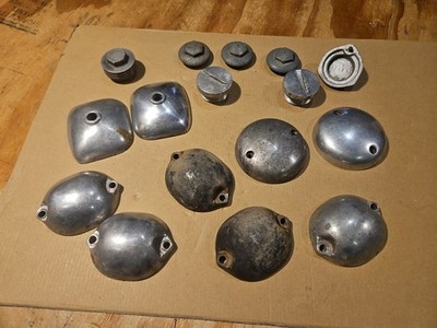 Lot Of Norton, Triumph, BSA Valve Covers, Engine Covers