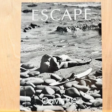 1991 Calvin Klein Escape Perfume Vintage Print Ad Fragrance Advert Art