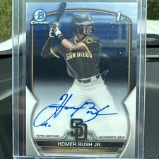 2023 Bowman Draft Homer Bush Jr 1st Auto Padres #CDA-HB 1st Autograph