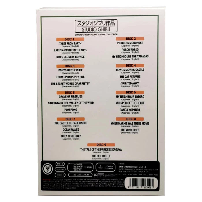 Studio Ghibli Special Edition Collection 25 Movies  ( DVD, 9-Disc) BRAND NEW - Image 3 of 4