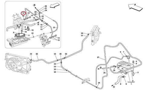 Ferrari 430 , Derecho Motor Tubo , P/N 240327 - Imagen 3 de 3