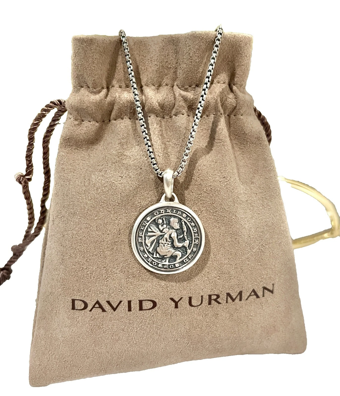 David Yurman Collares y colgantes de plata de ley para hombres