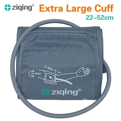 ZIQING Manguito de presión arterial para brazo tensiómetro manguito de repuesto tamaño XL 22-52 cm