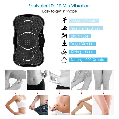 3D-Vibration Vibrationsplatte Vibrationstrainer Fitness Rüttelplatte Workout - Bild 6 von 22