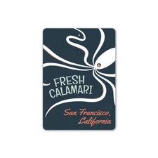 Fresh Calamari Personalized Seafood Sign