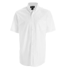 NEW Mens Premium Oxford Shirt Short Sleeve Button Down Collar Dress Shirt