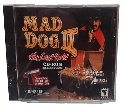 MAD DOG 2 II The Lost Gold Original Arcade CD-Rom New Sealed Rated T 2003