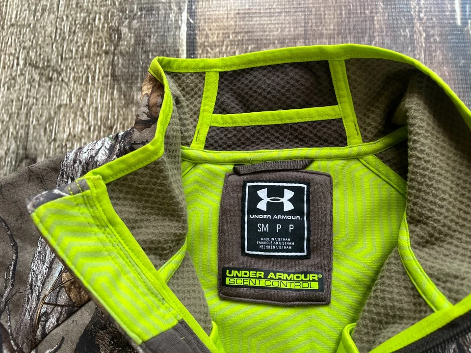 CHAQUETA CAMUFLAJE UNDER ARMOUR STORM 2 CONTROL DE AROMA INFRARROJO PARA HOMBRE PEQUEÑA EXCELENTE Foto 2 de 4